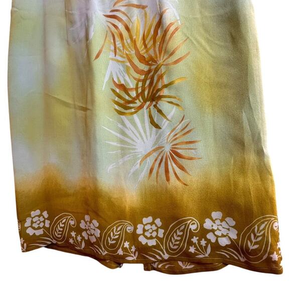 Donna Morgan Green Palms Sheath Dress Sheer Jeweled Silk Sleeveless Mob Wife 8 - Picture 6 of 16